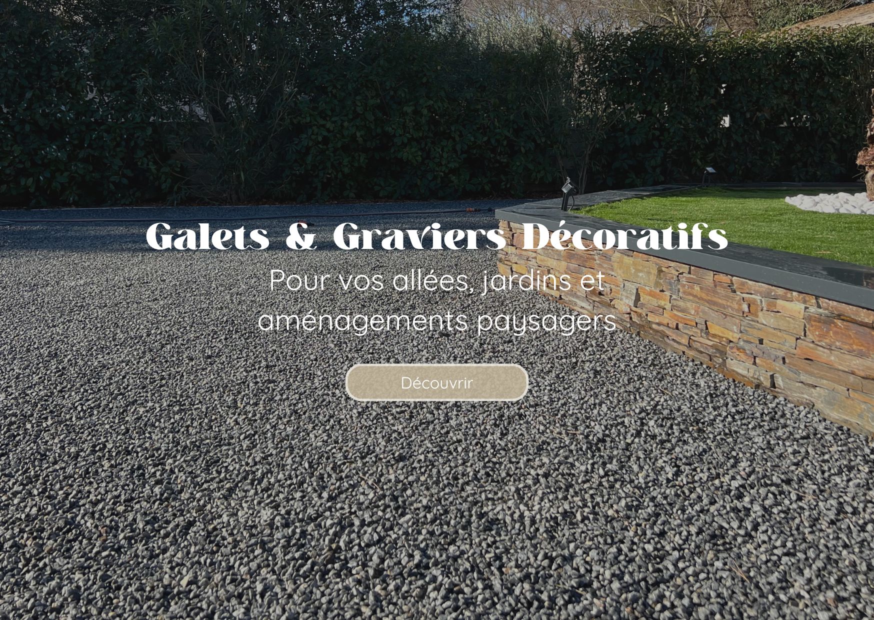 Galets & graviers décoratifs en pierre naturelle
